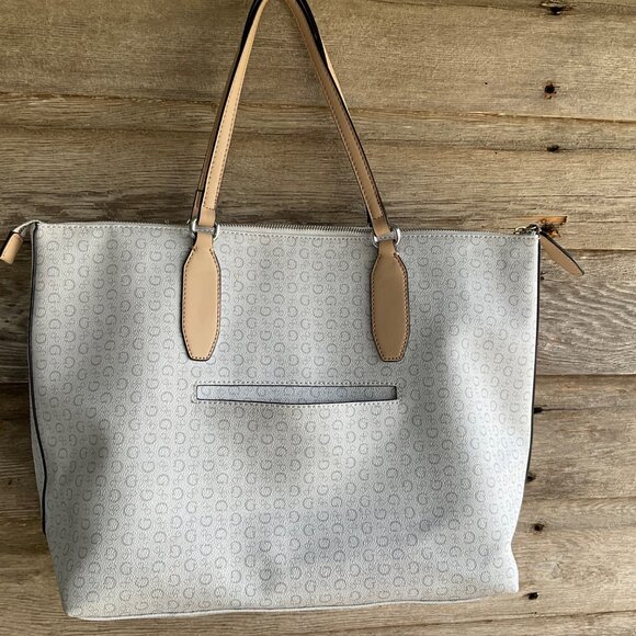 Guess Women's Tote Bag With Logo Print & Faux Leather Handles - Picture 8 of 14